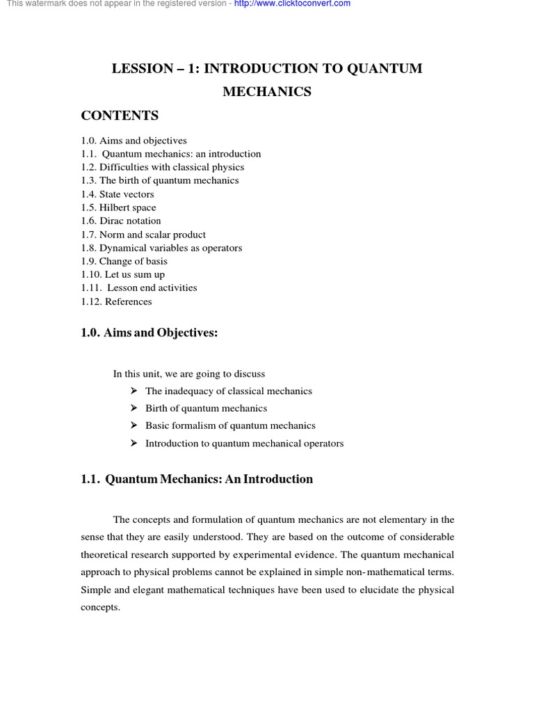 Physics Quantum PDF Quantum Mechanics Condensed Matter Physics