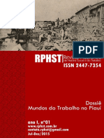 Revista Piauiense de Historia Social e Do Trabalho Ano I N 01 PDF