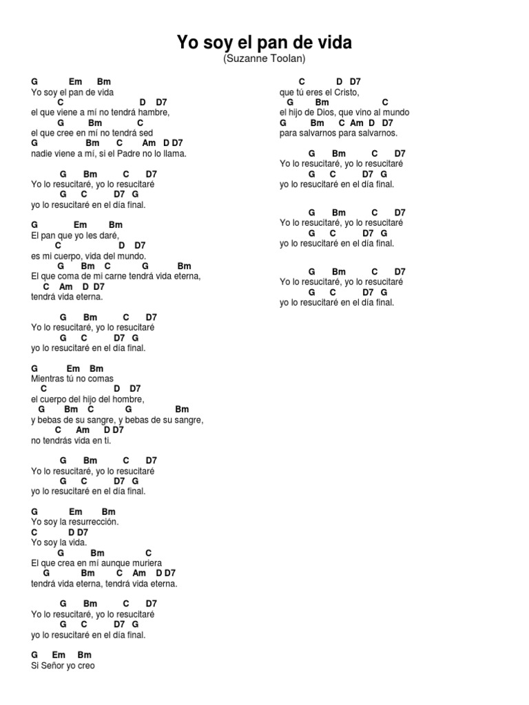 Yo Soy El Pan de Vida PDF Creencia religiosa y doctrina Religión