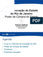 Lei de Inovação Rio de Janeiro 2014 Poder de Compra Do Estado