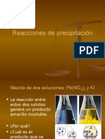 Reac. de Precipitación