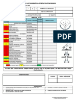 Check list operativo portacontenedores