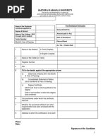 Application For Obtaining Duplicate Certificates