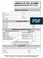 Membership Donation Form - 2017