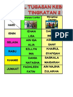 Housekeeping Chores Schedule for Students