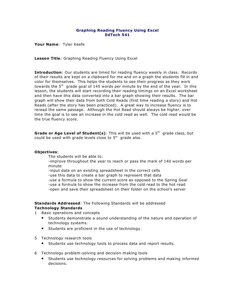 Oral reading fluency lesson plans image