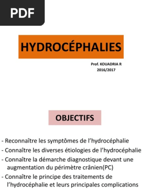 Hydrocéphaliepdf Système Nerveux Spécialités Médicales