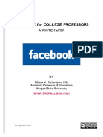 Facebook for College Professors