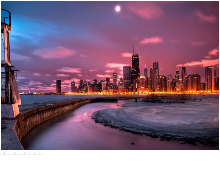 Chicago Sunrise Over Lake Michigan | PDF