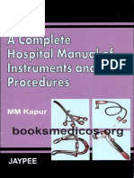A Complete Hospital Manual of Instruments and Procedures PDF