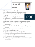 Reglas de Oro Del Laboratorio