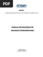 Sinapi Manual Metodologico Encargos Complementares v001