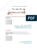 Subnettibg & Vlsm QUESTIONS مع الاجوبة والشرح