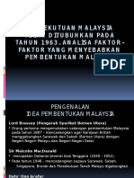 Analisa Faktor-Faktor Pembentukan Malaysia
