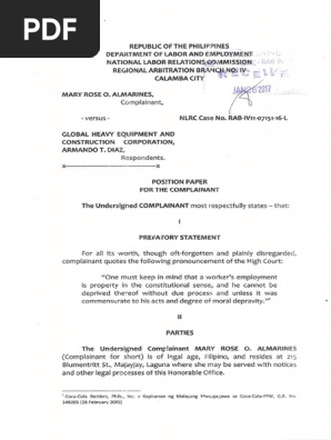 Position Paper (Mary Rose Almarinez)