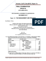 Suggested Answer - Syl12 - Dec2015 - Paper 16 Final Examination: Suggested Answers To Questions