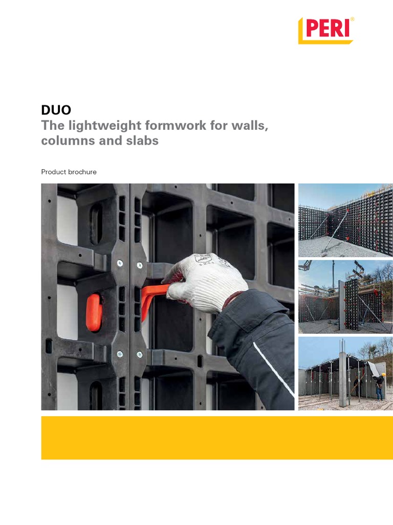 DUO Lightweight Formwork System Guide | PDF | Scaffolding | Polymers