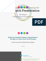 Staff Enhancement On Urban Planning 2016: Research Presentation