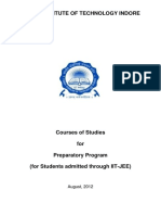 Courses of Studies For Preparatory Courses