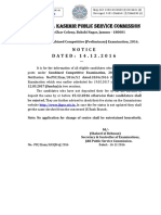 Perlim Notice Exam 2016 PDF