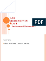 Sedimentation in Water Treatment Plant