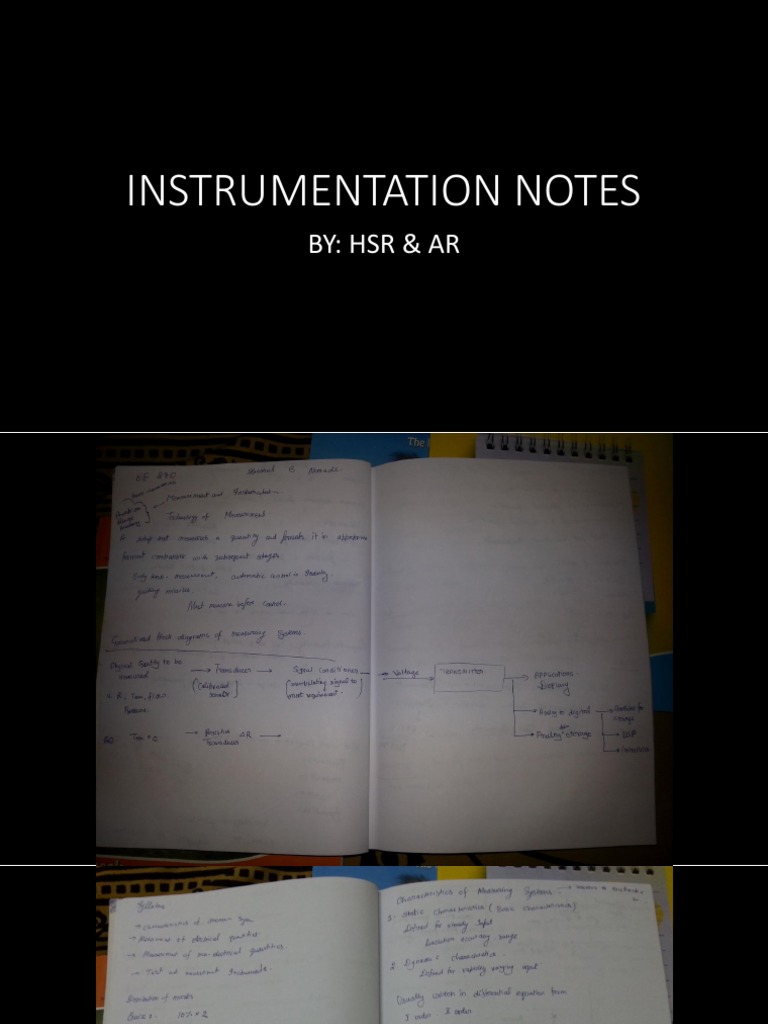Instrumentation Notes | PDF