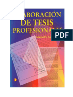 Elaboración de Tesis Profesionales