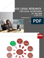 Basic Legal Research For Secretaries