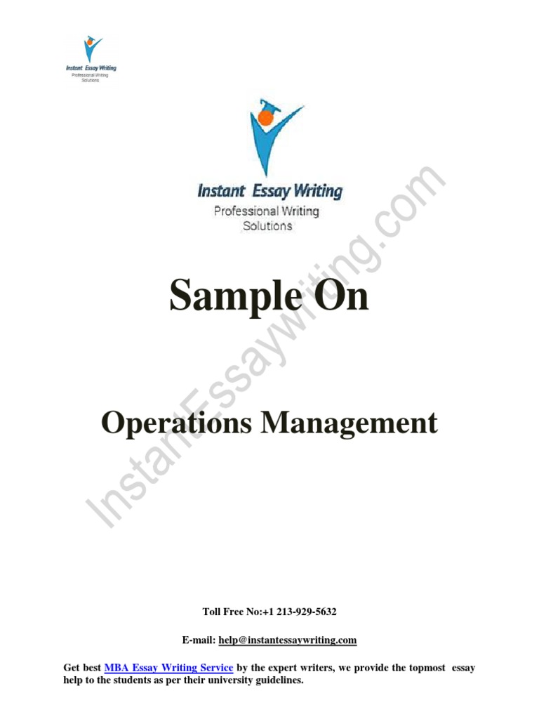 term paper topics on operations management