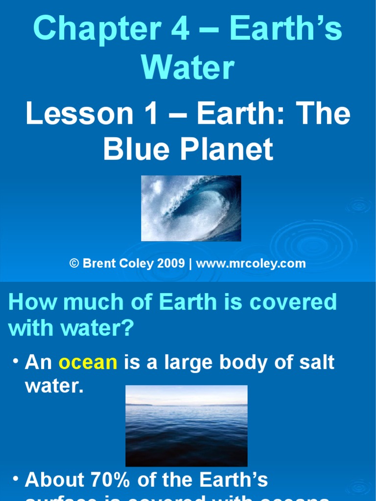 Chapter 4 Lesson 1 Earth The Blue PDF