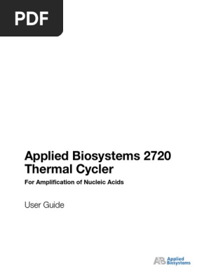 Applied Biosystems 2720 Thermal Cycler for Amplification