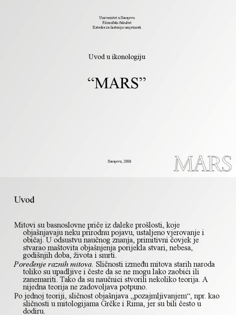MARS Bog Rata | PDF