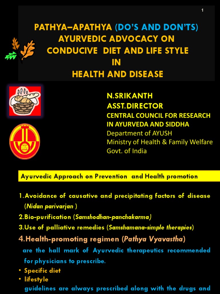 Pathya-Apathya Guidelines in Ayurveda | PDF | Vegetables | Ayurveda