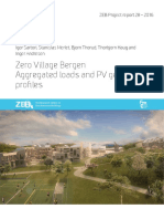 Zero Village Bergen Aggregated Loads and PV Generation Profiles