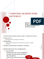 Computer Architecture II: Reference: Modern Computer Architecture by Mohamed Rafiquzzaman and Rajan Chandra