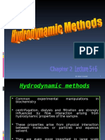 2-Hydrodynamic Methods (Sedimentation, Centrifugation and Ultracentrifugation