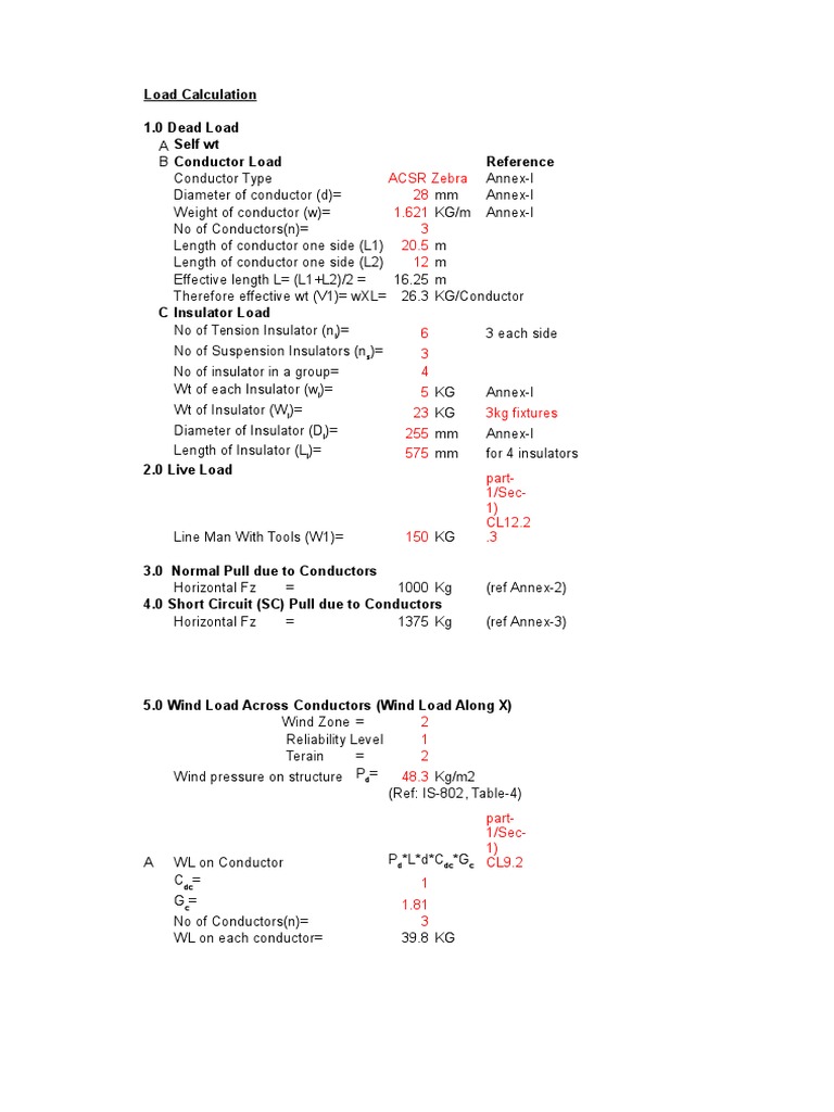 Load Calculation Practice Questions | PDF
