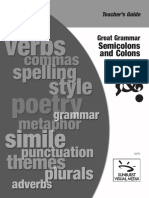 Semicolons and Colons: Great Grammar