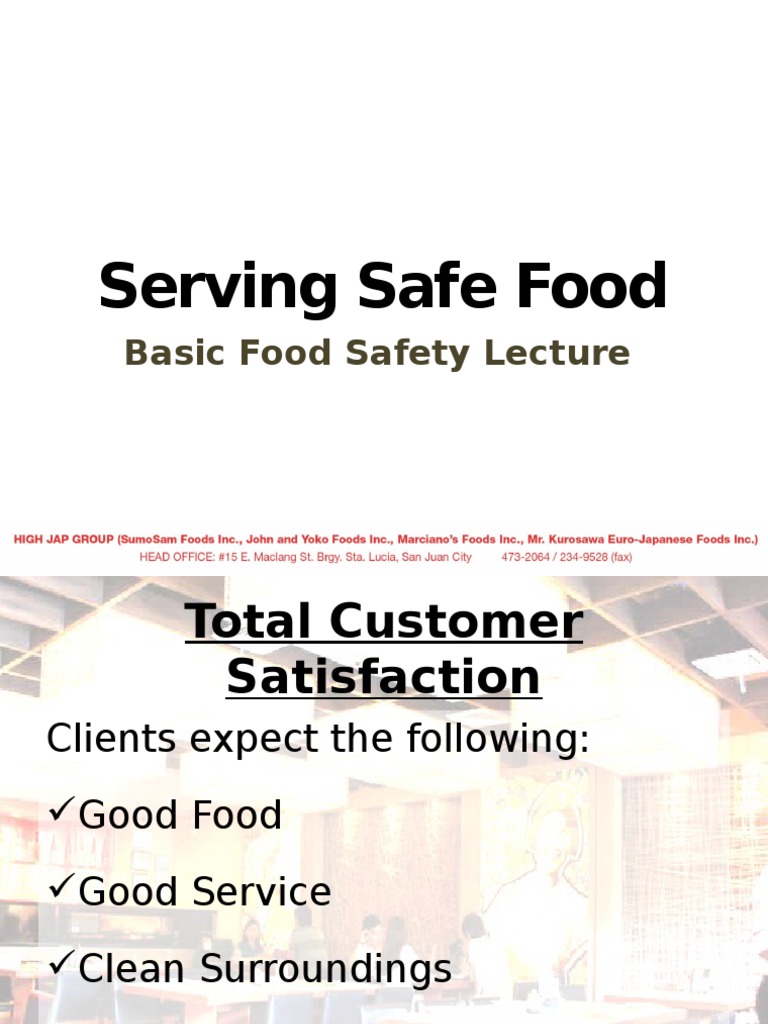 Food Safety and Personal Hygiene Guide | PDF | Hygiene | Foodborne Illness