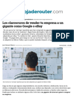 Los Claroscuros de Vender Tu Empresa a Un Gigante Como Google o EBay