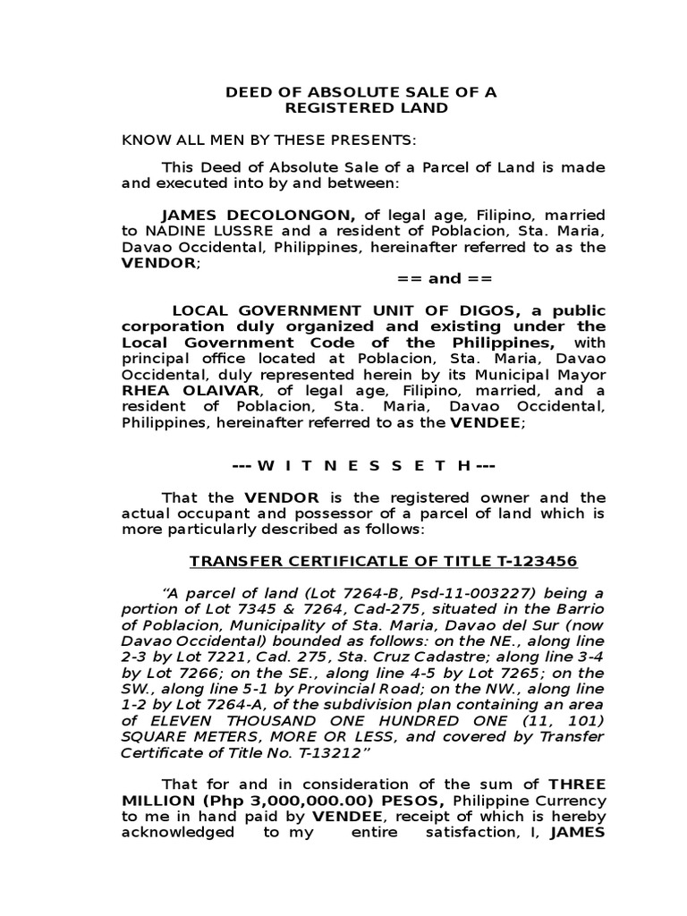 deed-of-absolute-sale-of-a-registered-land-property-law-property