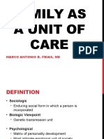 Family As A Unit of Care