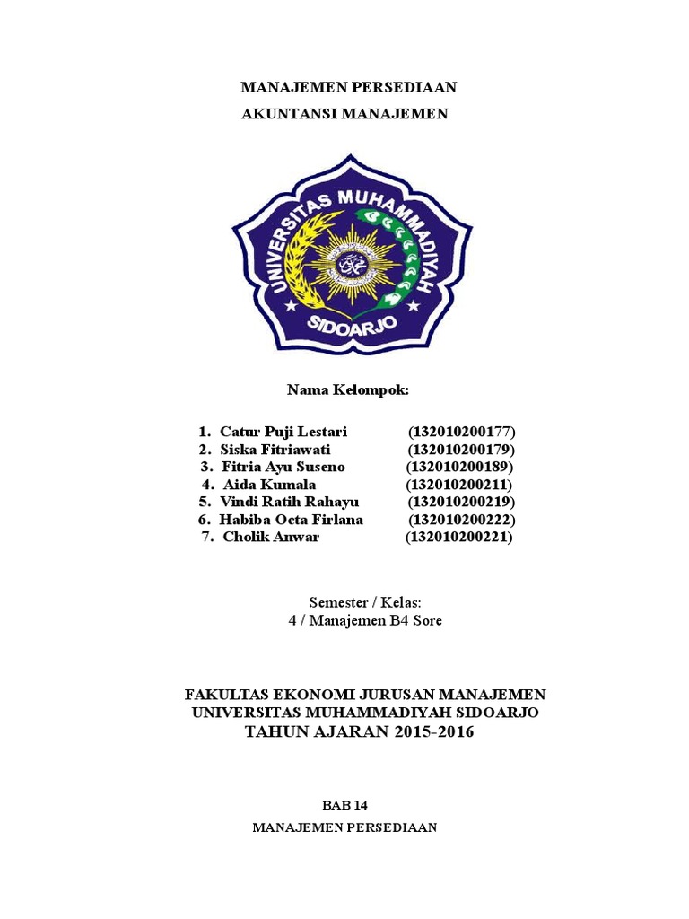 Manajemen Persediaan dan Just In Time | PDF | Bisnis | Pengelolaan ...