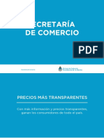 Precios Más Transparentes - Secretaria de Comercio de La Nación - Resolucion 31012017