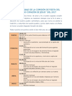 Plan de Trabajo de La Comisión de Fiesta Del