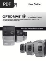 Invertek Optidrive E2 Single Phase Manual