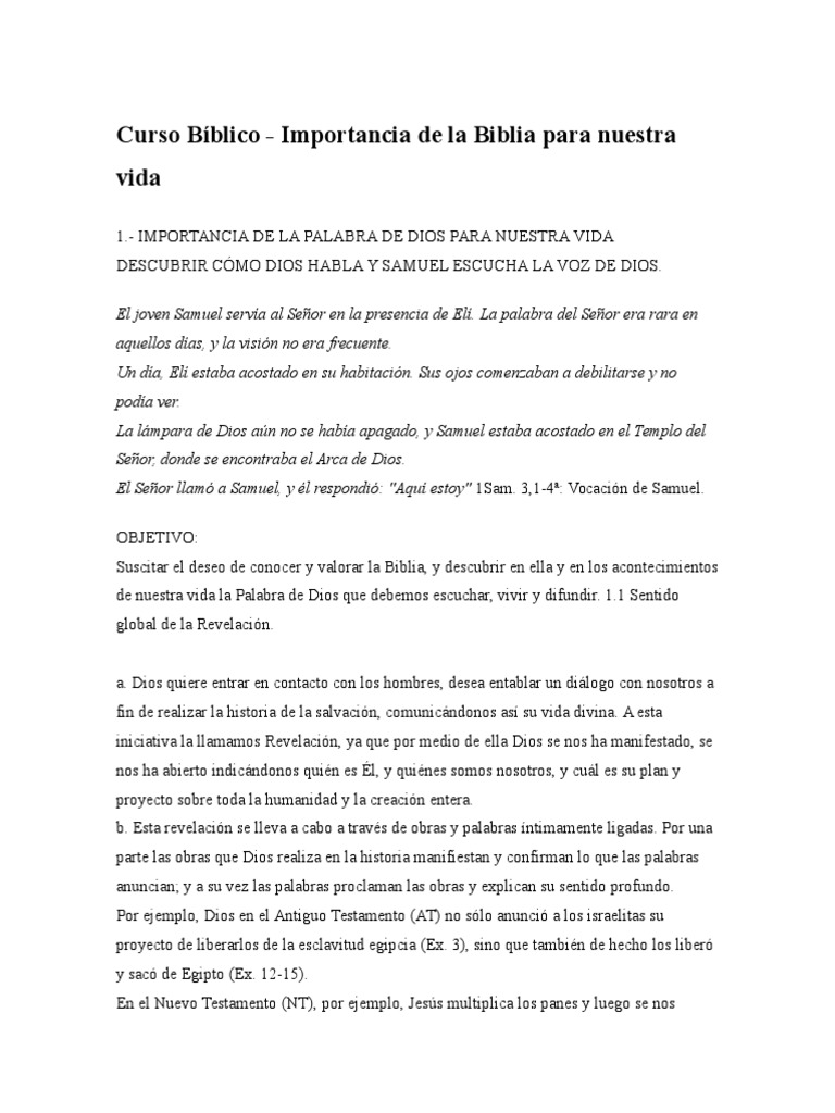 Curso Bíblico | PDF | Biblia | Salvación