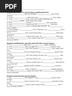 Name: CLASS - Put The Verb Into The Correct First Conditional Form