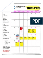 BGC February Modified Calendar