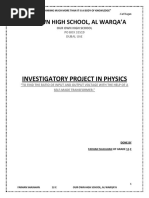 Physics Investigatory Project 2014-15